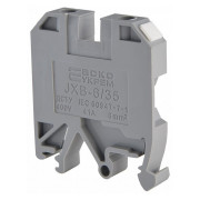 Винтовой контактный зажим JXB 6/35 на DIN-рейку серый, АСКО-УКРЕМ мини-фото