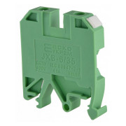 Винтовой контактный зажим JXB 6/35 на DIN-рейку зеленый, АСКО-УКРЕМ мини-фото