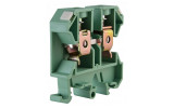 Гвинтовий контактний затискач JXB 16/35 на DIN-рейку зелений, АСКО-УКРЕМ зображення 2