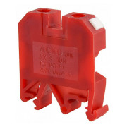 Винтовой контактный зажим JXB 10/35 на DIN-рейку красный, АСКО-УКРЕМ мини-фото