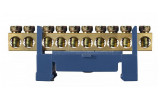 Шина нулевая BC-510 с изолятором на DIN-рейку 10 отверстий, АСКО-УКРЕМ изображение 2