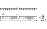 Шина нулевая 6×9мм 14 отверстий, АСКО-УКРЕМ изображение 3 (габаритные размеры)