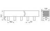 Шина з'єднувальна ШС 100-1/63 тип PIN, АСКО-УКРЕМ зображення 4 (габаритні розміри)
