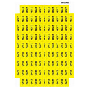 Знак "220 В" желтый 45×22мм (лист 113 шт.), АСКО-УКРЕМ мини-фото