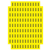 Знак "380 В" желтый 45×22мм (лист 113 шт.), АСКО-УКРЕМ мини-фото