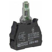 Блок ZBV-M5 для подсветки желтый 230В для кнопок TB5, АСКО-УКРЕМ мини-фото