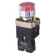 Кнопка с подсветкой без фиксации (1НЗ) красная XB2-BW3471, АСКО-УКРЕМ мини-фото