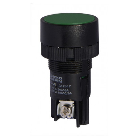 Кнопка без фіксації (1НВ+1НЗ) зелена XB2-EA135, АСКО-УКРЕМ (A0140010036) фото