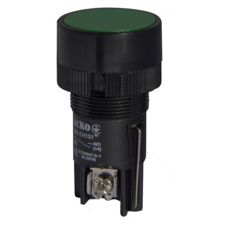 Кнопка с фиксацией (1НО) зеленая XB2-EH131, АСКО-УКРЕМ (A0140010039) фото