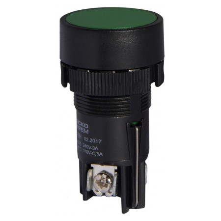 Кнопка з фіксацією (1НВ+1НЗ) зелена XB2-EH135, АСКО-УКРЕМ (A0140010041) фото