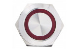 Кнопка металлическая с подсветкой (1НО+1НЗ) 220В красная TYJ19-271, АСКО-УКРЕМ изображение 5