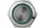 Кнопка металлическая с подсветкой (2НО+2НЗ) 220В зеленая TYJ19-272, АСКО-УКРЕМ изображение 5