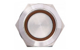 Кнопка металлическая с подсветкой и фиксацией (2НО+2НЗ) 220В желтая TYJ19-372, АСКО-УКРЕМ изображение 3