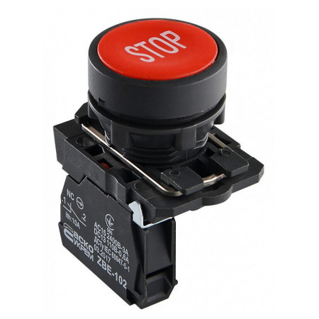 Кнопка без фіксації (1НЗ) червона TB5-AA4342, АСКО-УКРЕМ (A0140010152) фото