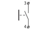 Кнопка без фиксации (1НО) желтая TB5-AA51, АСКО-УКРЕМ изображение 7 (схема)