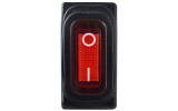 Переключатель KCD3-101WN R/B черный с красной клавишей с подсветкой IP54, АСКО-УКРЕМ изображение 2