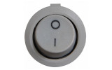 Перемикач KCD1-5-101 Grey/Grey сірий з круглою сірою клавішою, АСКО-УКРЕМ зображення 2