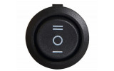 Переключатель KCD1-5-103 B/B на 3 положения черный с круглой черной клавишей, АСКО-УКРЕМ изображение 2