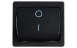 Переключатель KCD1-6-201 B/B 2-полюсный черный с черной клавишей, АСКО-УКРЕМ изображение 2