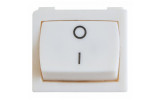 Переключатель KCD1-6-201 Wh/Wh 2-полюсный белый с белой клавишей, АСКО-УКРЕМ изображение 2