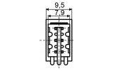Тумблер MTS-103 на 3 положения ON-OFF-ON, АСКО-УКРЕМ изображение 4 (габаритные размеры)