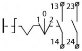 Перемикач на 3 положення TB5-AD33, АСКО-УКРЕМ зображення 7 (схема)