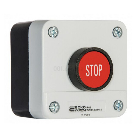 Пост кнопочный одноместный «СТОП» XAL-B114, АСКО-УКРЕМ (A0140020003) фото
