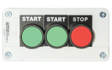 Пост кнопковий тримісний «ПУСК1-ПУСК2-СТОП» XAL-B361Н29, АСКО-УКРЕМ зображення 4