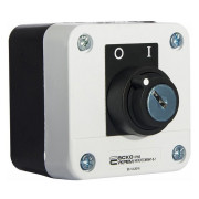 Пост кнопочный одноместный переключатель на 2 положения (переключение ключом) XAL-B142Н29, АСКО-УКРЕМ мини-фото