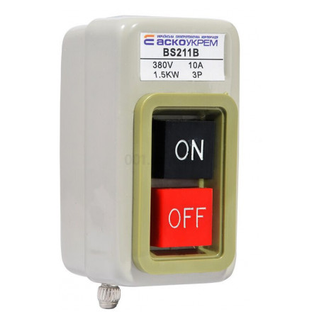 Кнопковий вимикач-роз'єднувач BS-211B, АСКО-УКРЕМ (A0140020209) фото