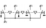 Пост тельферний 4-кнопковий COB62, АСКО-УКРЕМ зображення 6 (схема)