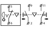 Пост тельферный 2-кнопочный XAL-B3-271, АСКО-УКРЕМ изображение 6 (схема)