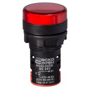 Світлосигнальна арматура AD22-22DS червона 24В АC/DC, АСКО-УКРЕМ міні-фото