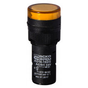 Світлосигнальна арматура AD16-16DS жовта 24В АC/DC, АСКО-УКРЕМ міні-фото