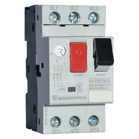 Автоматичний вимикач захисту двигуна ВА-2005 М32 24-32А, АСКО-УКРЕМ (A0010050018) фото