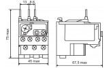Реле PT-0301 електротеплове для ПМ-0 (JR28-25K 0301), АСКО-УКРЕМ зображення 4 (габаритні розміри)