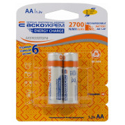 Аккумулятор NH-AA2700 EC (NiMH 2700mAh типоразмер AA) упаковка blister 2 шт., АСКО-УКРЕМ мини-фото