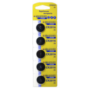 Батарейка литиевая «таблетка» CR2016.BP5, типоразмер CR2016 упаковка blister 5 шт., АСКО-УКРЕМ мини-фото