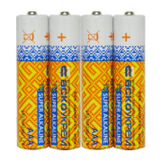 Батарейка лужна AАА.LR03.S4, типорозмір AAA упаковка shrink 4 шт., АСКО-УКРЕМ міні-фото