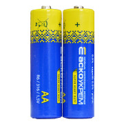 Батарейка солевая AА.R6.S2, типоразмер AA упаковка shrink 2 шт., АСКО-УКРЕМ мини-фото