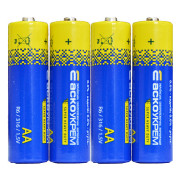 Батарейка сольова AА.R6.S4, типорозмір AA упаковка shrink 4 шт., АСКО-УКРЕМ міні-фото