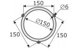 Габаритные и установочные размеры звонка громкого боя АСКО-УКРЕМ EBL-1502 изображение