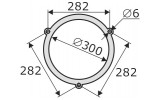 Габаритні і установчі розміри дзвінка гучного бою АСКО-УКРЕМ EBL-3002 зображення