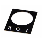 Бирка маркировочная «I-0-II» для переключателей ∅22 мм, АСКО-УКРЕМ мини-фото