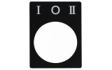 Бирка маркувальна «I-0-II» для перемикачів ∅22 мм, АСКО-УКРЕМ (фото 2) зображення
