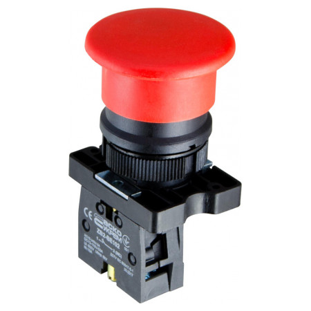 Кнопка «грибок» (d 40 мм) без фіксації (1НЗ) червона LAY5-EC42, АСКО-УКРЕМ (A0140010189) фото