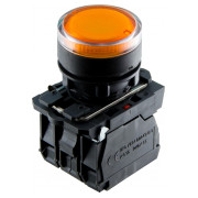 Кнопка с подсветкой без фиксации (1НО+1НЗ) желтая TB5-AW35M5, АСКО-УКРЕМ мини-фото