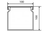 Габаритные размеры перфорированного короба 100×100 АСКО-УКРЕМ изображение