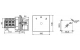 Габаритные размеры пакетных кулачковых переключателей АСКО-УКРЕМ ПКП Е9 50-100А изображение