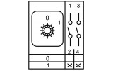 Электрическая схема кулачковых переключателей АСКО-УКРЕМ ПКП SBI …/1.822 изображение